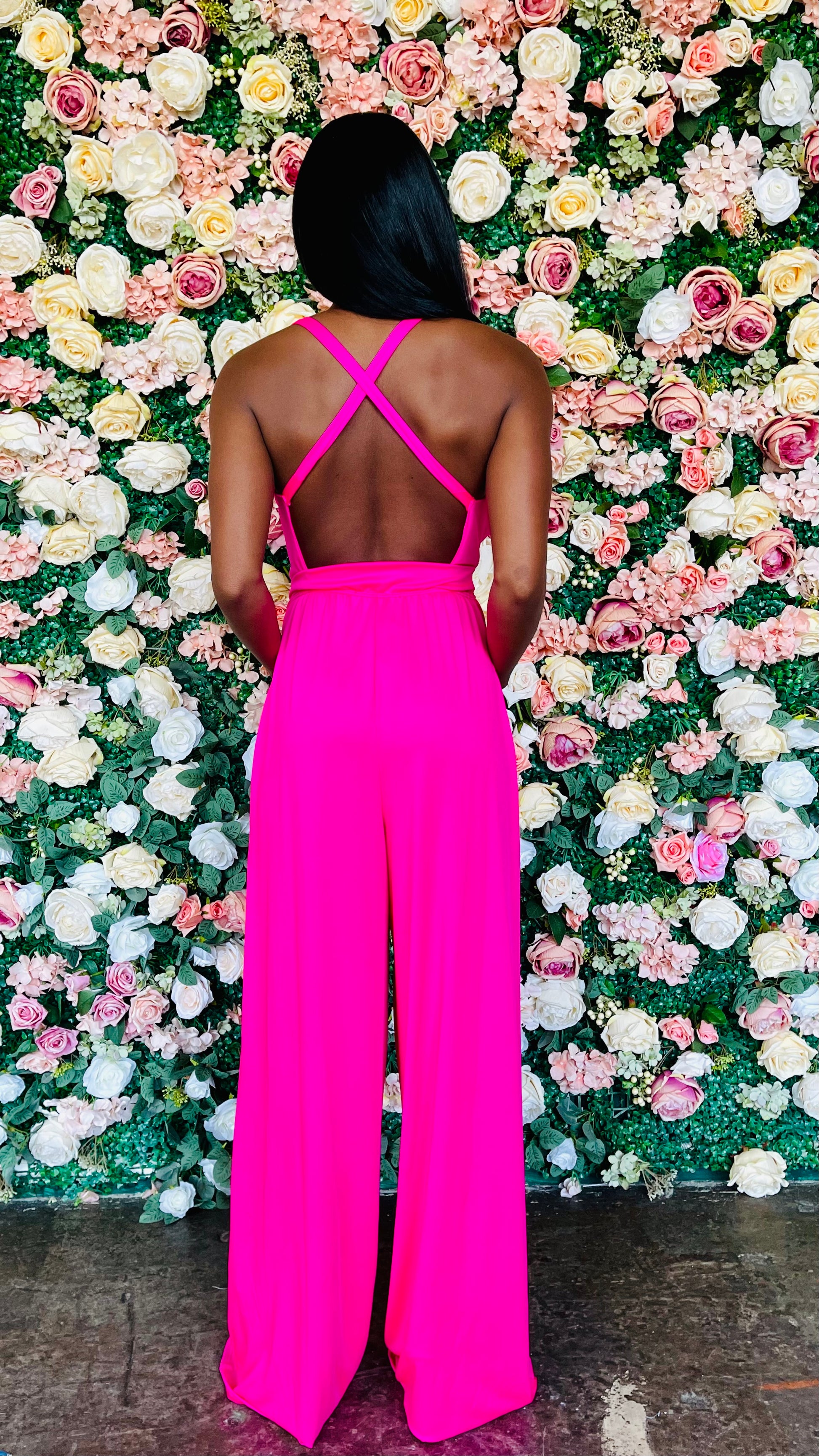 Neon Pink Jumpsuit